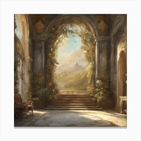 Halls Of The Castle Canvas Print