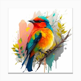 Colorful Bird 5 Canvas Print