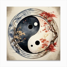 Yin Yang 2 Canvas Print