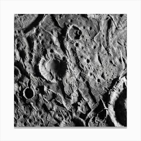 Close Up Of The Surface Of The Moon Canvas Print