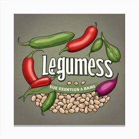 Legumes As A Logo (51) Canvas Print