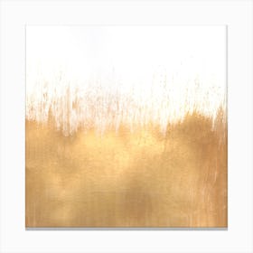 Brushed Gold Square Canvas Print