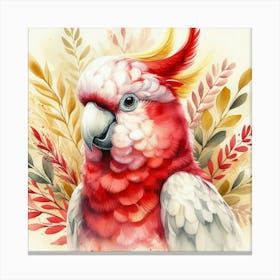 Watercolor Galah Cockatoo 1 Stampe su tela