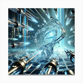 Cascade Sovereignty Scifi Waveguard Archers Abilities Canvas Print