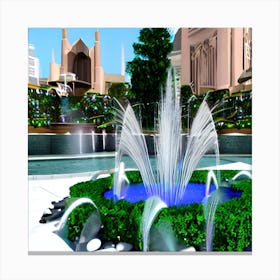 Fountain Canvas Print