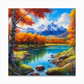 Autumn In The Mountains Canvas Print