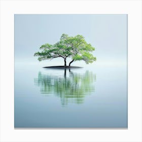 Tree In The Water Canvas Print