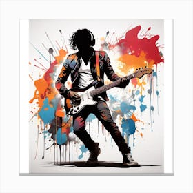 Guitar Player Canvas Print