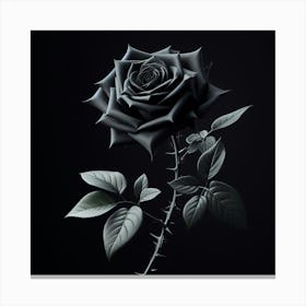 Black Rose 1 Canvas Print