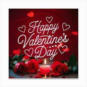 Happy Valentine'S Day 1 Canvas Print