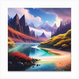 Landscape Painting 90 Canvas Print