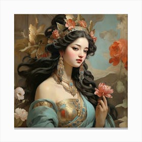 Chinese Lady Canvas Print