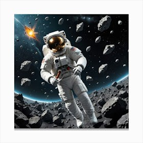 The Astronaut’s Playground: A Universe of Planets Canvas Print