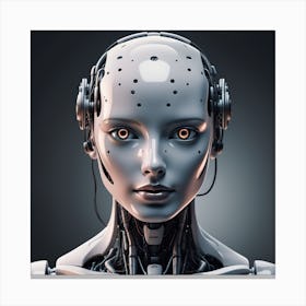 Cyborg Woman 52 Canvas Print