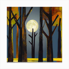 Night Forest Canvas Print