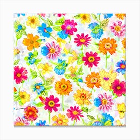 Colorful Flowers Canvas Print