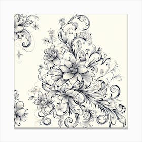 Floral Pattern Canvas Print