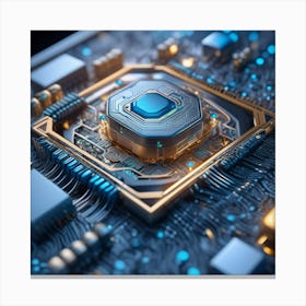 Cpu Chip 1 Canvas Print