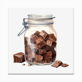 Chocolate In A Jar 2 Canvas Print