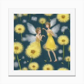 Fairy Dandelion Canvas Print