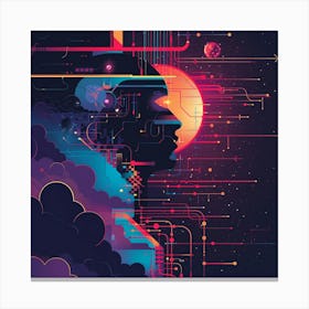 Futuristic Illustration Canvas Print