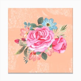 Pink Roses 1 Canvas Print