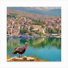 Turkey In The Village Canvas Print