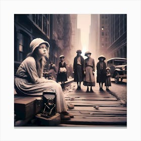 Depression Fallout-1930s ~Reimagined 43 Canvas Print