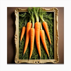 Carrots In A Frame 54 Canvas Print