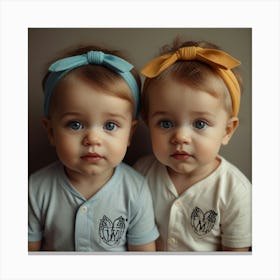 Two Babies Canvas Print