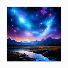 Galaxy Painting 2 Canvas Print