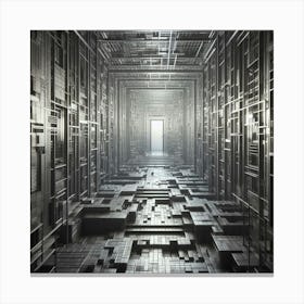 Futuristic Corridor Canvas Print