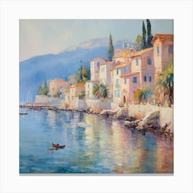 AI Serenity by the Sea Canvas Print