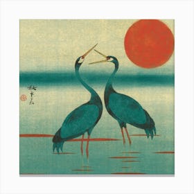 Herons Canvas Print