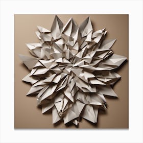Origami Flower Canvas Print