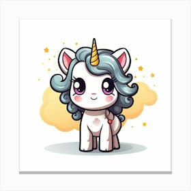 Cute Unicorn 222 Canvas Print