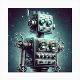 Digital Robot15 Canvas Print