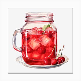 Cherry Iced Tea 6 Canvas Print