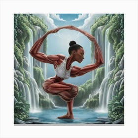 Ethereal Yoga Strength In Nature Canvas Print