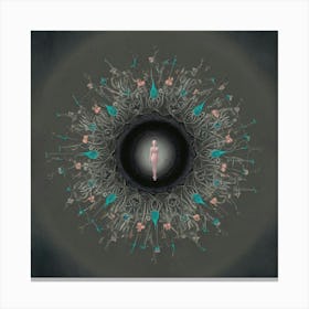 Circle Of Flowers Canvas Print