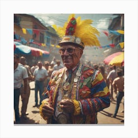 Man In A Costume 7 Canvas Print