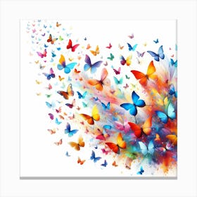 Colorful Butterflies Canvas Print