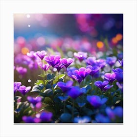 Purple Flowers Canvas Print