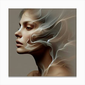 Smokey Face 1 Canvas Print