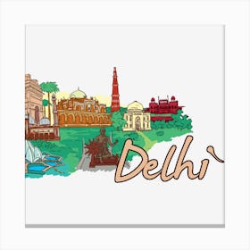 Delhi Canvas Print