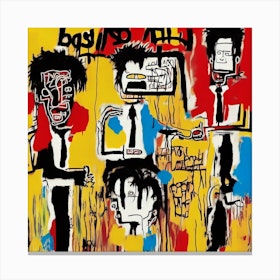 Pulp Fiction Film Basquiat Style Canvas Print