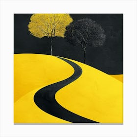 Yellow Road Canvas Print