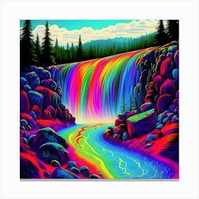 Rainbow Waterfall No.2 Canvas Print