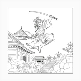 Samurai Art 57 Canvas Print