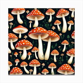 Mushrooms As A Logo (69) Canvas Print